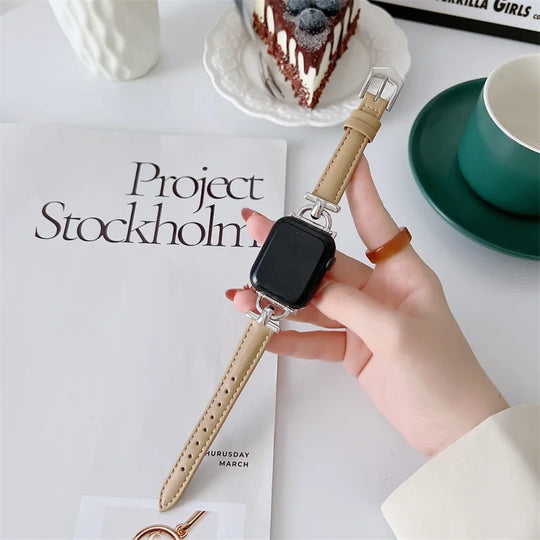 Apple Watch Genuine Leather Strap - Classic Durable Design