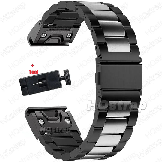 Garmin Stainless Steel Strap - Durable QuickFit Bracelet