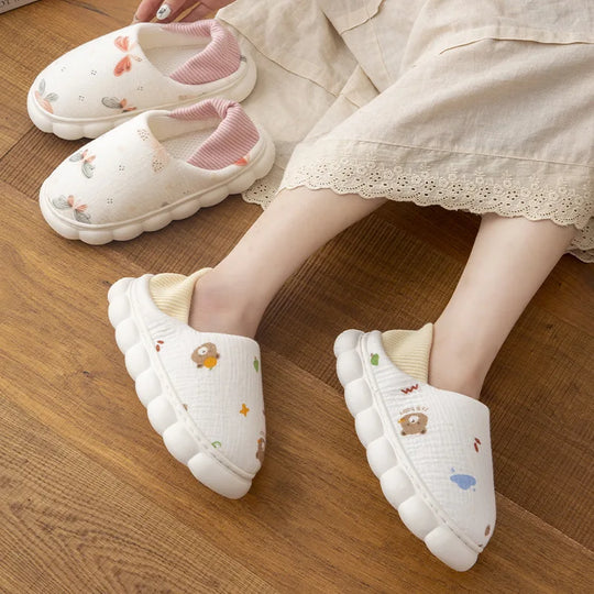 Breathable Cartoon Slippers for Women