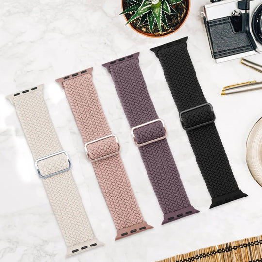 Apple Watch Braided Strap - Soft Elastic Nylon Band
