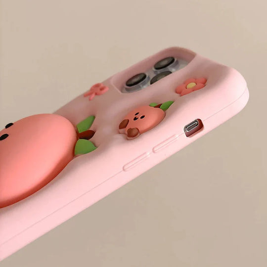 Kawaii Peach iPhone Case