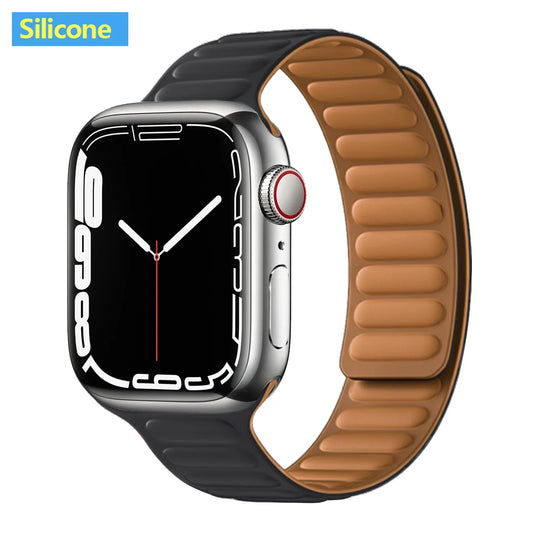 Apple Watch Leather Band - Premium Magnetic Loop Strap