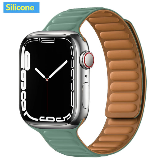 Apple Watch Leather Band - Premium Magnetic Loop Strap