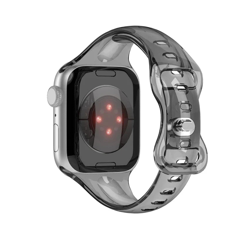 Apple Watch Transparent Strap - Soft Rubber - Clear Design