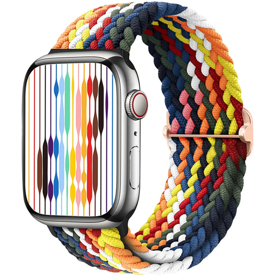 Apple Watch Braided Strap - Soft Elastic Nylon Band