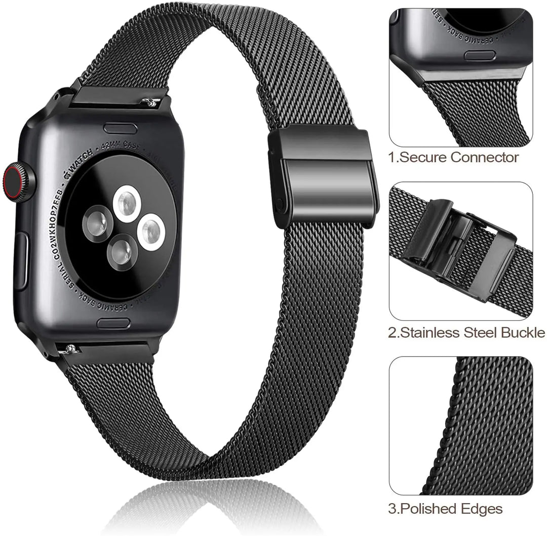 Apple Watch Milanese Band - Premium Metal Loop Strap