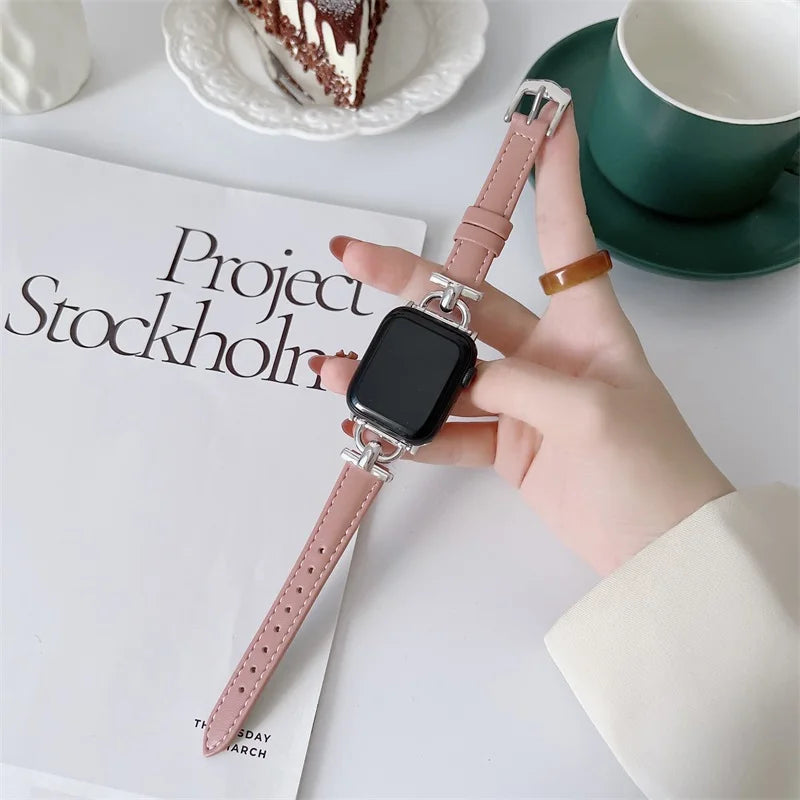 Apple Watch Genuine Leather Strap - Classic Durable Design
