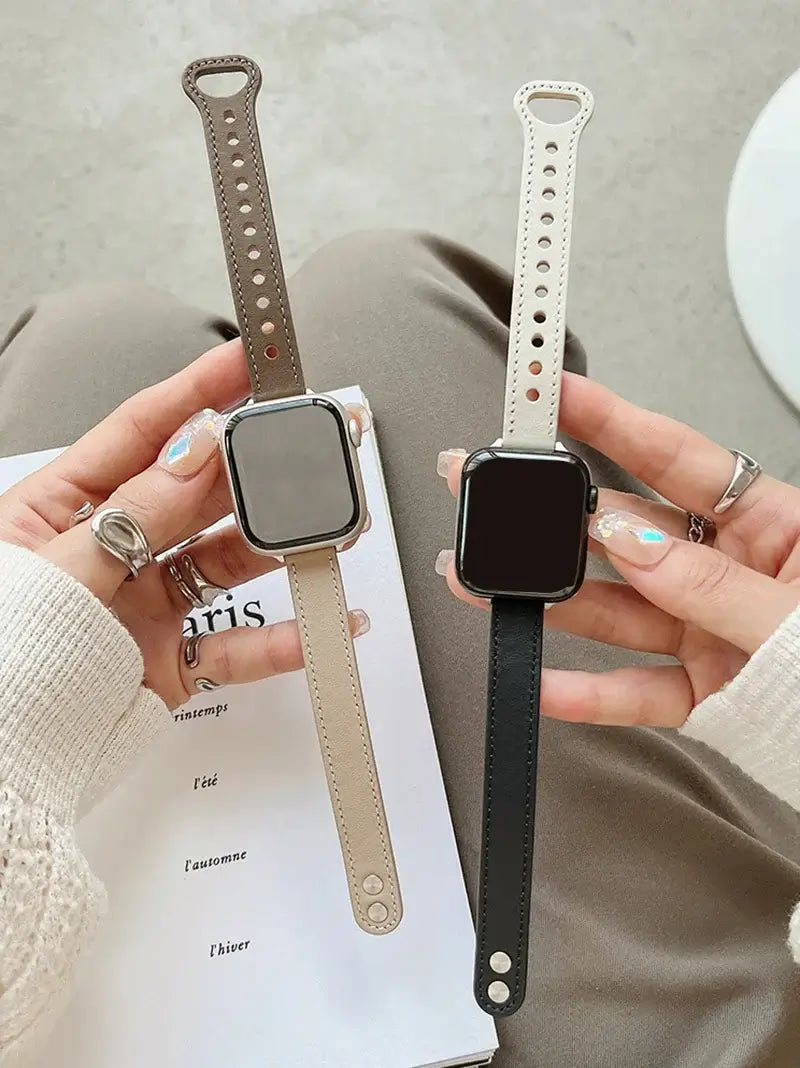 Apple Watch Leather Band - Elegant Durable Strap Options