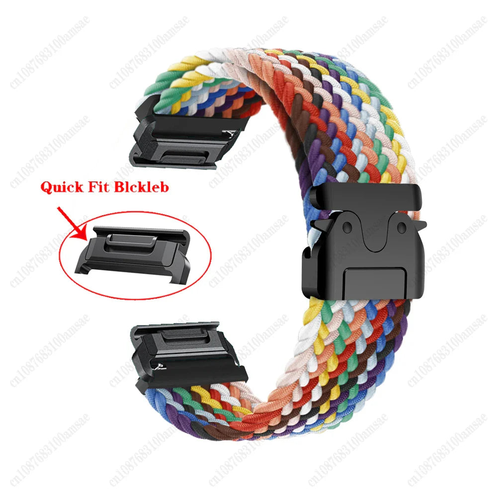 Garmin Braided Nylon Strap - Durable, Lightweight, Colorful
