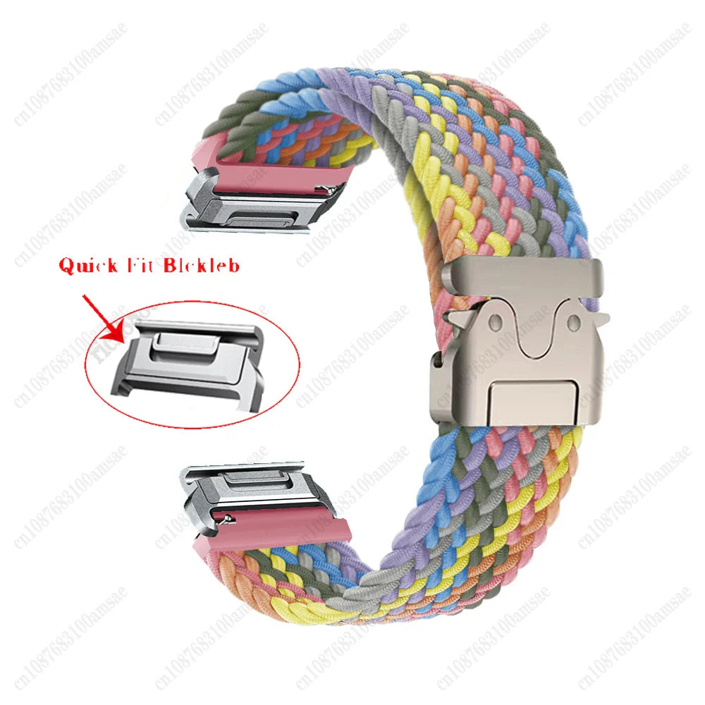 Garmin Braided Nylon Strap - Durable, Lightweight, Colorful