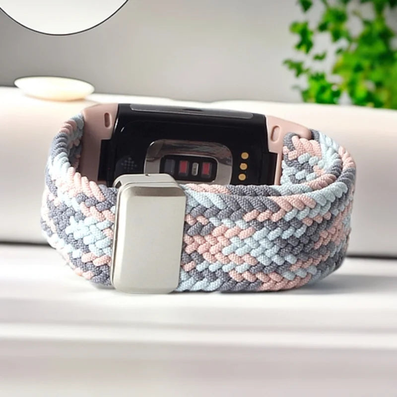 Fitbit Charge 5 6 Nylon Elastic Loop Band
