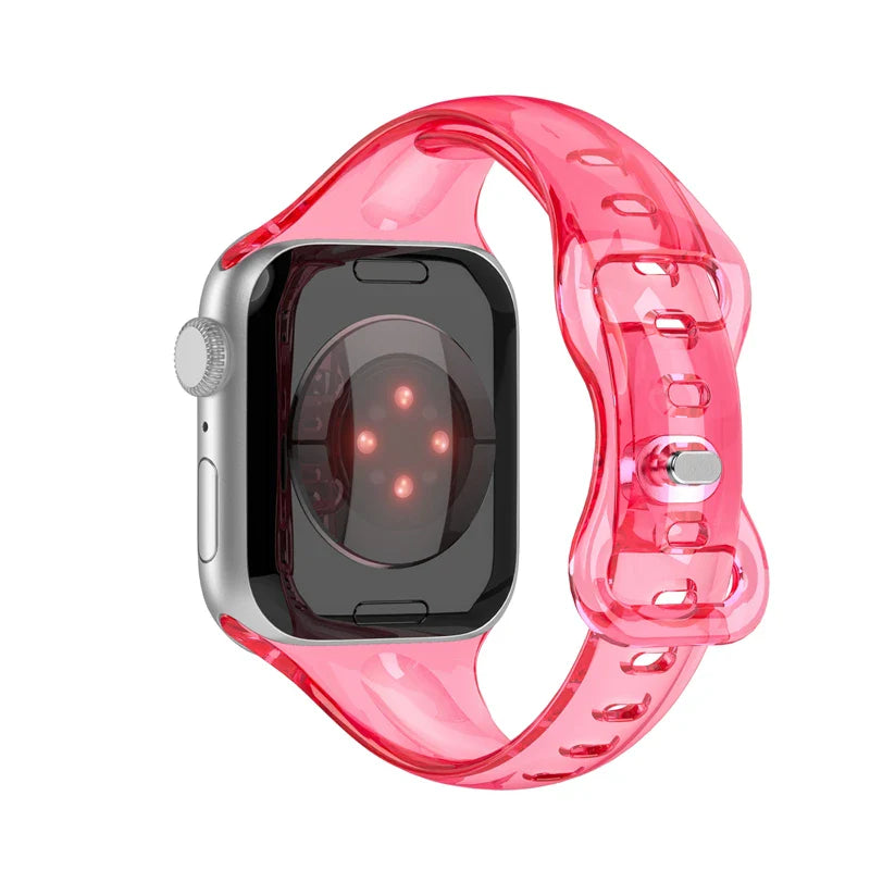 Apple Watch Transparent Strap - Soft Rubber - Clear Design