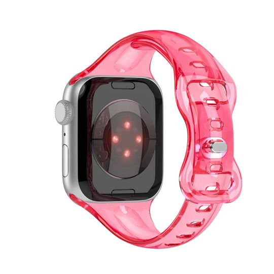 Apple Watch Transparent Strap - Soft Rubber - Clear Design