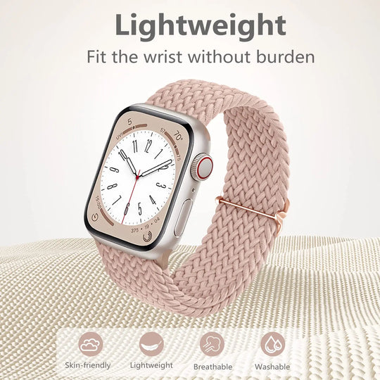 Apple Watch Braided Strap - Soft Elastic Nylon Band