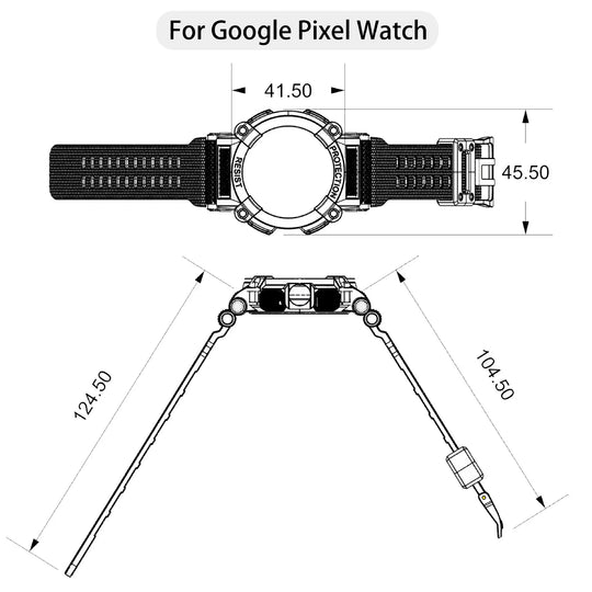 Google Pixel Watch Protective Case & Strap - Durable Design