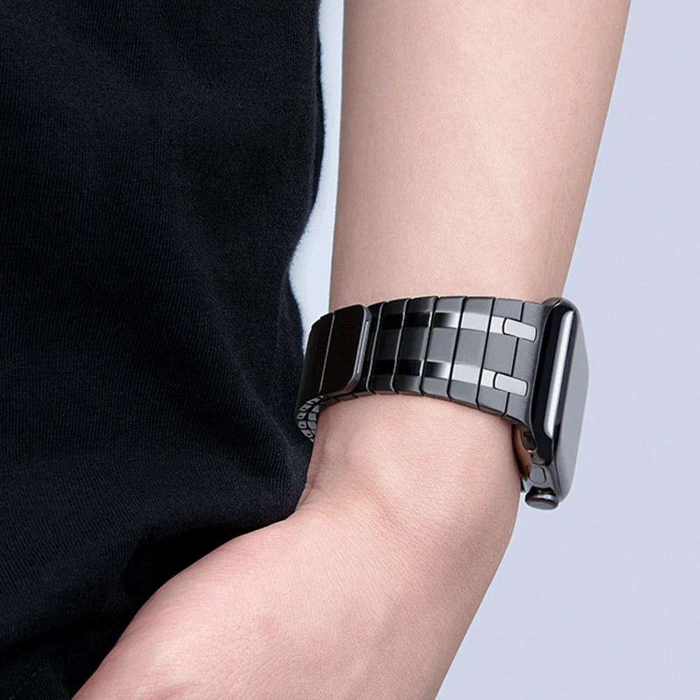 Apple Watch Magnetic Stainless Steel Band - Premium Titanium Color