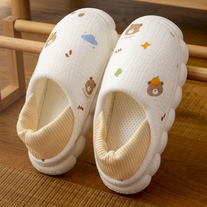 Breathable Cartoon Slippers for Women