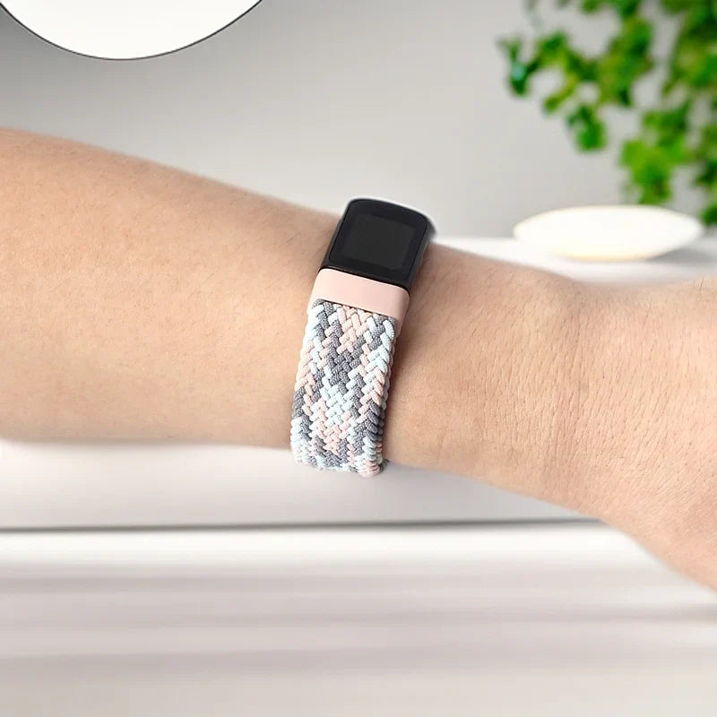 Fitbit Charge 5 6 Nylon Elastic Loop Band