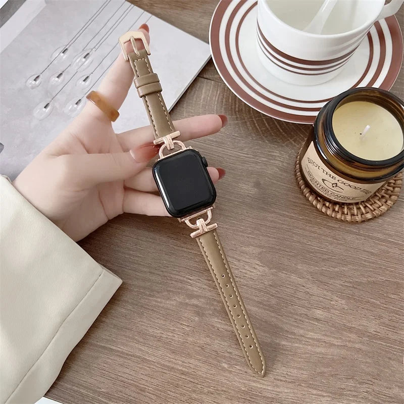 Apple Watch Genuine Leather Strap - Classic Durable Design