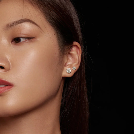 0.5/1ct D Color VVS1 Moissanite Stud Earrings S925 Sterling Screw Back