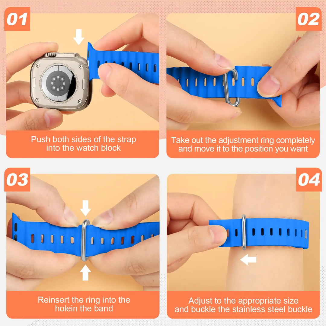 Apple Watch Silicone Strap - Waterproof and Breathable Band