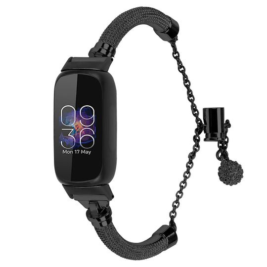 Fitbit Inspire 2, 1, HR Stainless Steel Band - Durable Metal Strap