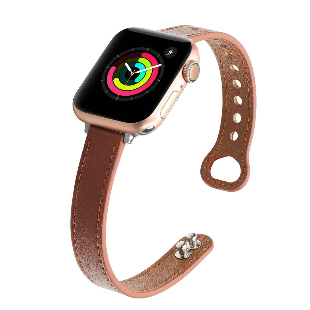 Apple Watch Leather Band - Elegant Durable Strap Options