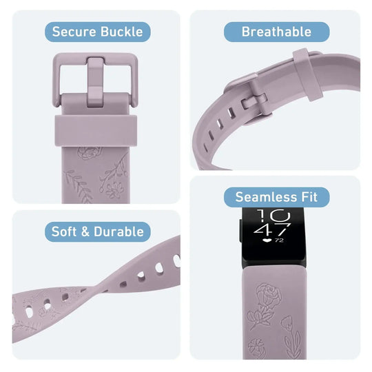Fitbit Inspire 3 Silicone Band with Designs – Stylish Patterned Strap