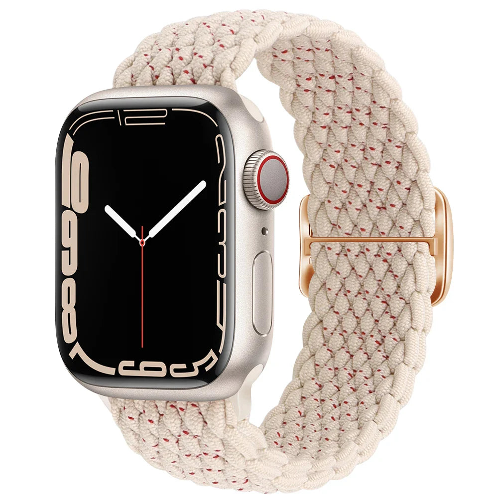 Apple Watch Braided Strap - Soft Elastic Nylon Band
