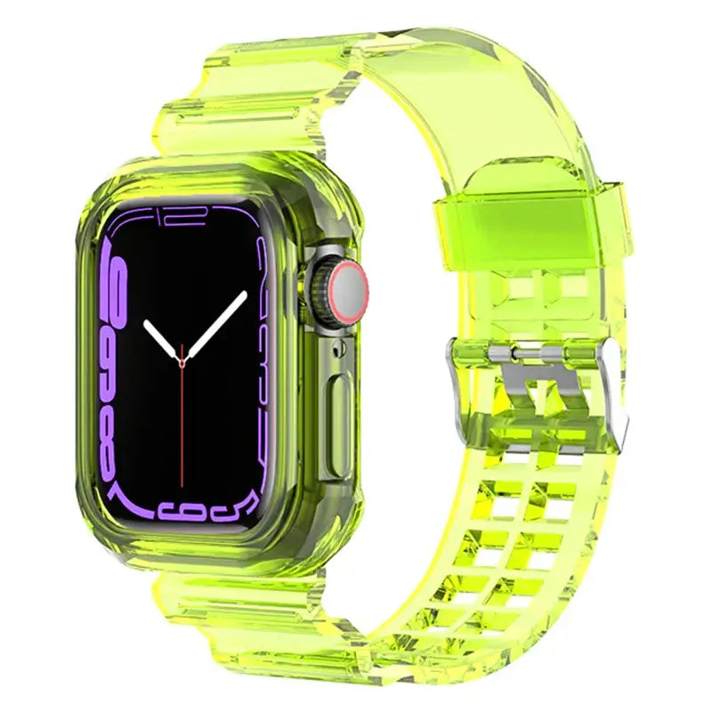 Apple Watch Clear Silicone Band - Durable Comfortable Strap