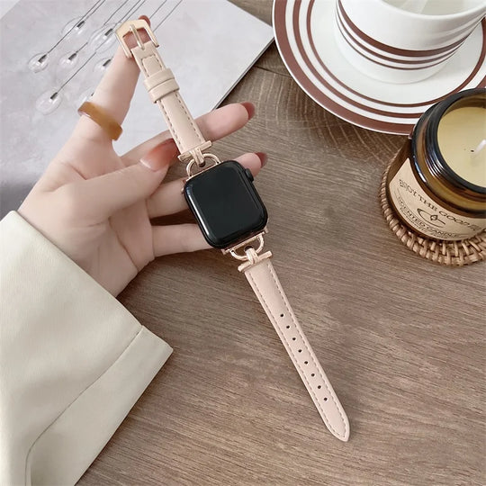 Apple Watch Genuine Leather Strap - Classic Durable Design