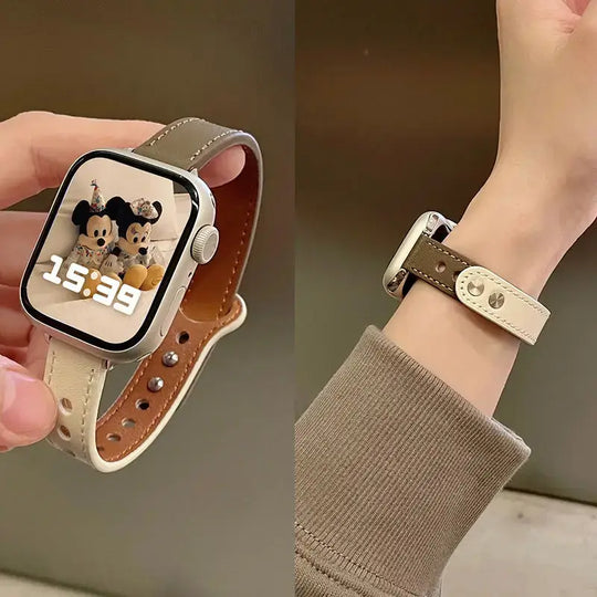 Apple Watch Leather Band - Elegant Durable Strap Options