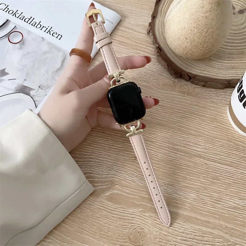 Apple Watch Genuine Leather Strap - Classic Durable Design