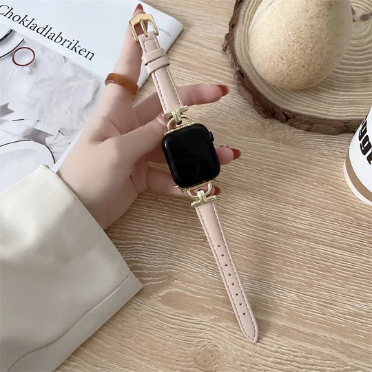 Apple Watch Genuine Leather Strap - Classic Durable Design