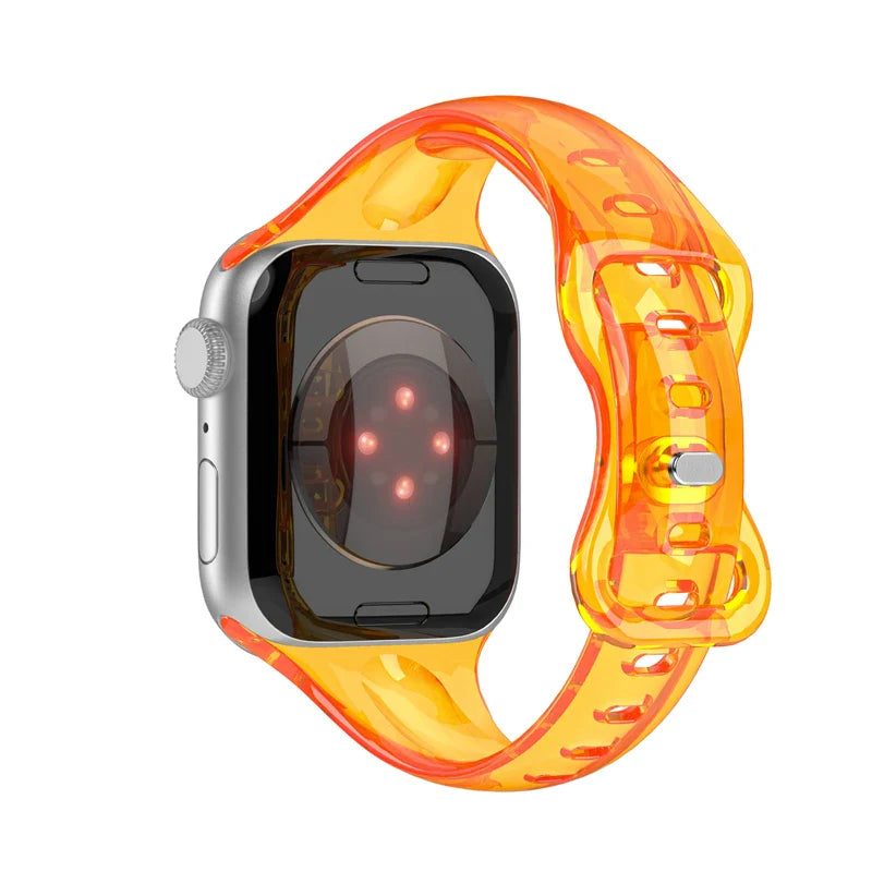 Apple Watch Transparent Strap - Soft Rubber - Clear Design