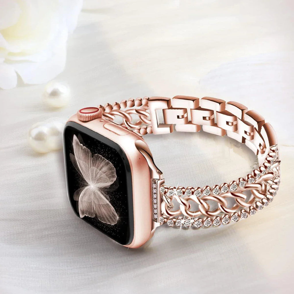 Apple Watch Chain Diamond Band - Rhinestone Loop Strap