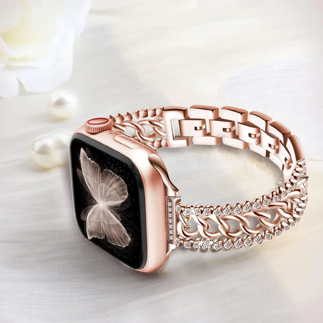 Apple Watch Chain Diamond Band - Rhinestone Loop Strap