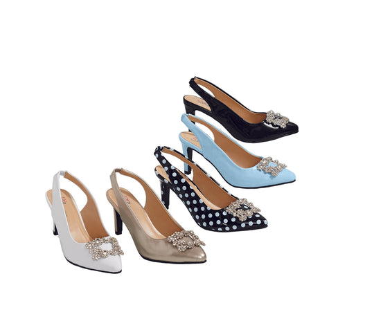 Beautifully Buckled Slingback Sandal by EY Boutique