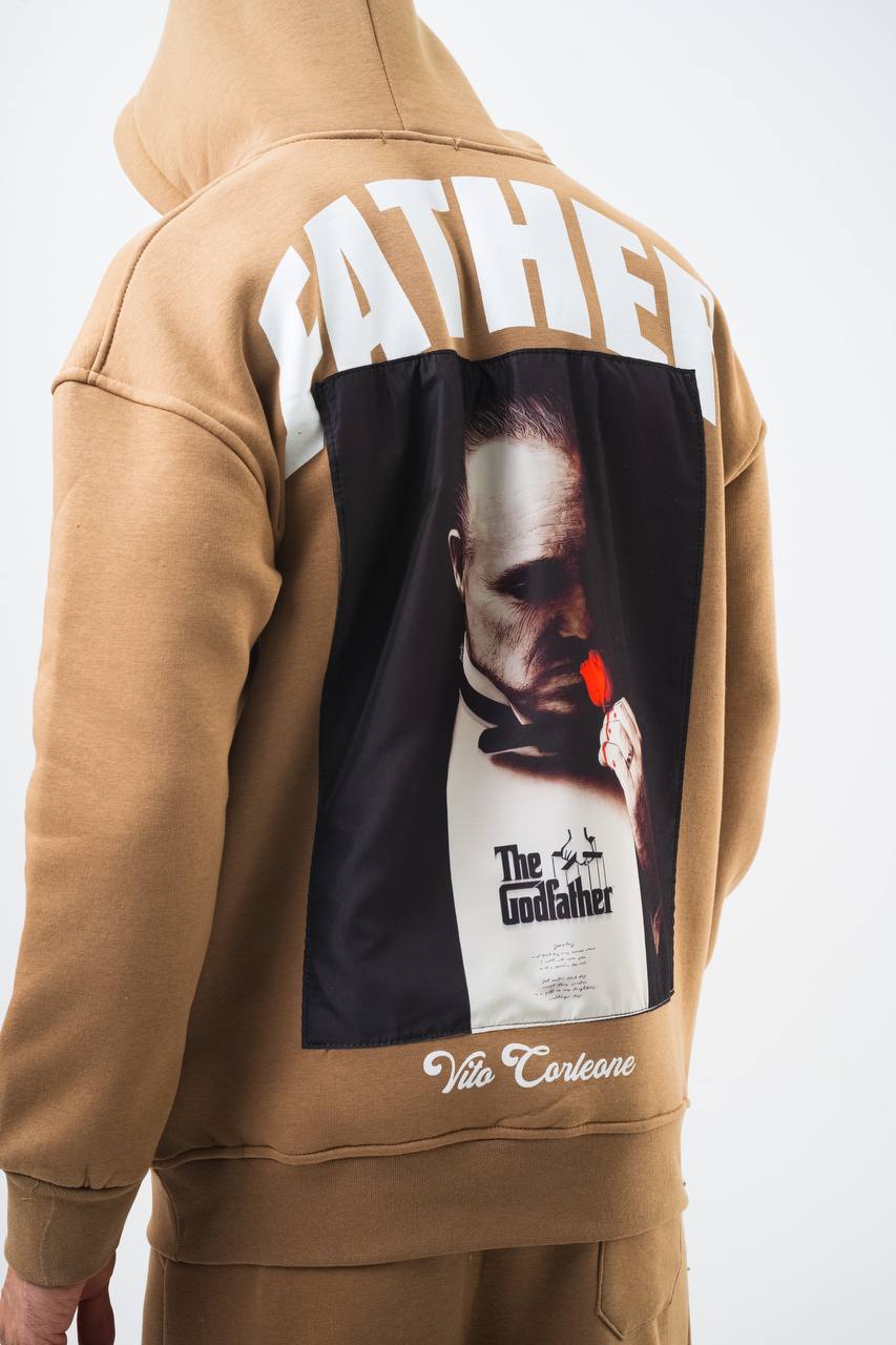 "The Godfather" Vito Corleone Graphic Unisex Oversized Hoodie