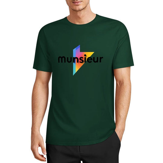 Cool Munsieur graphic Tee Cotton Men's breathable