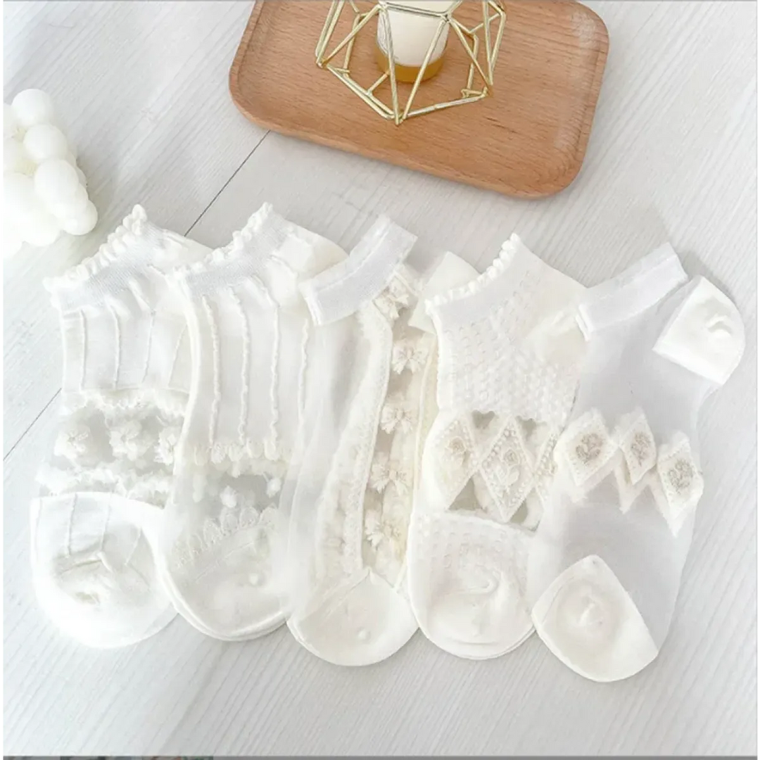 Ankle Boat Socks for Women - Breathable Spring Autumn Casual Socks