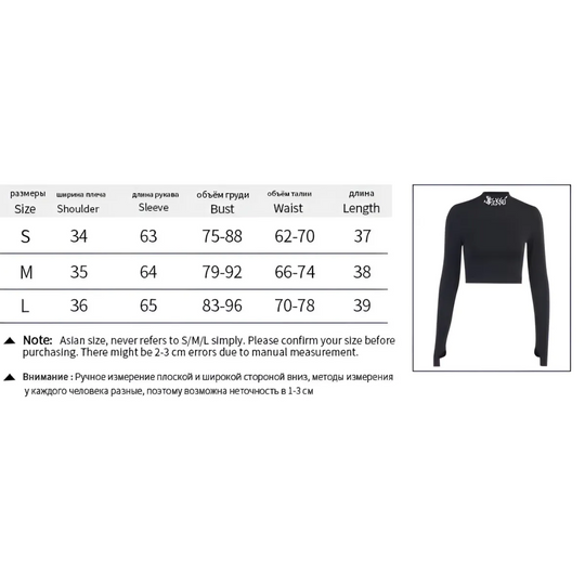 "Blessed" Goth Crop Top