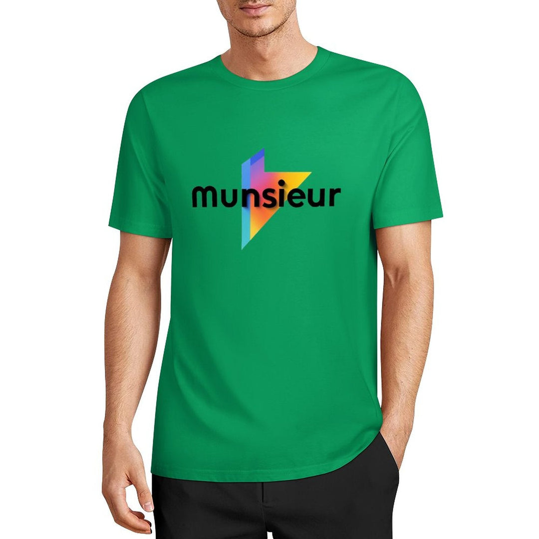 Cool Munsieur graphic Tee Cotton Men's breathable
