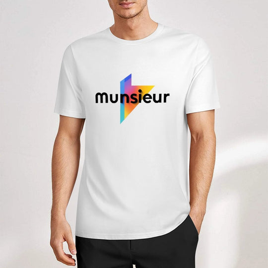Cool Munsieur graphic Tee Cotton Men's breathable