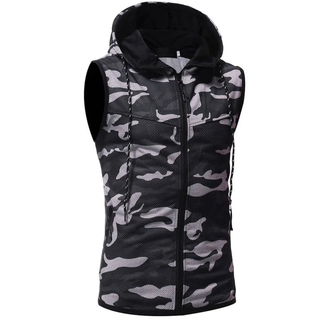 Camouflage Sleeveless Shirt