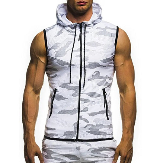 Camouflage Sleeveless Shirt