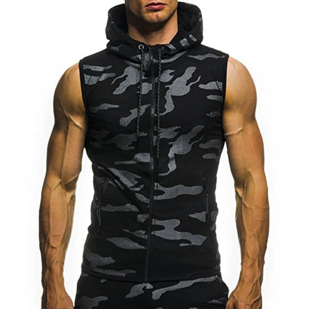 Camouflage Sleeveless Shirt