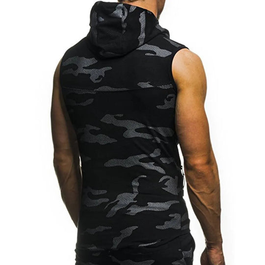 Camouflage Sleeveless Shirt