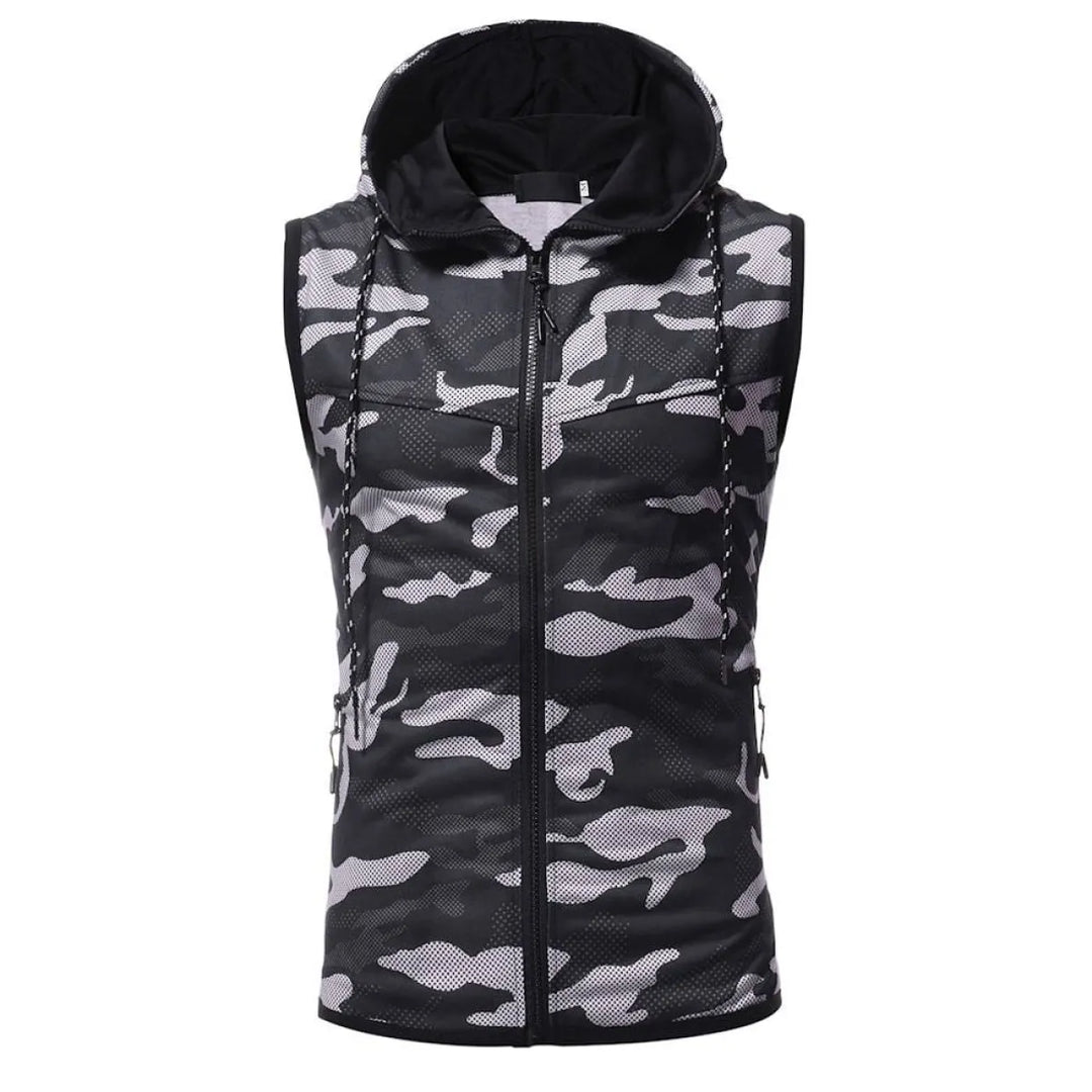 Camouflage Sleeveless Shirt