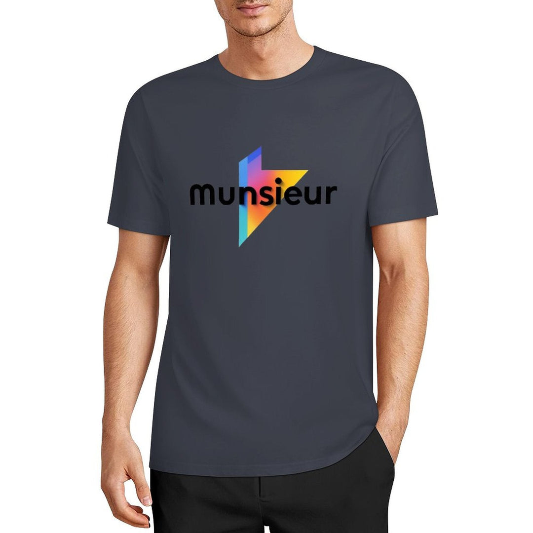 Cool Munsieur graphic Tee Cotton Men's breathable